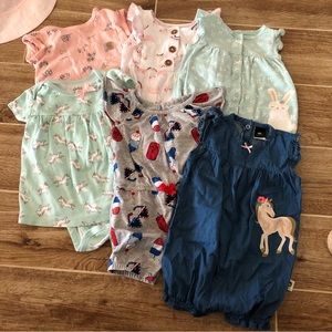 Summer One Piece Outfits Set of 6